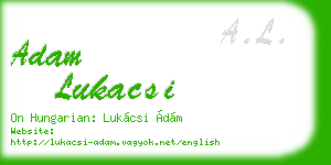 adam lukacsi business card