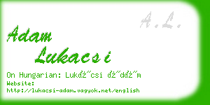 adam lukacsi business card